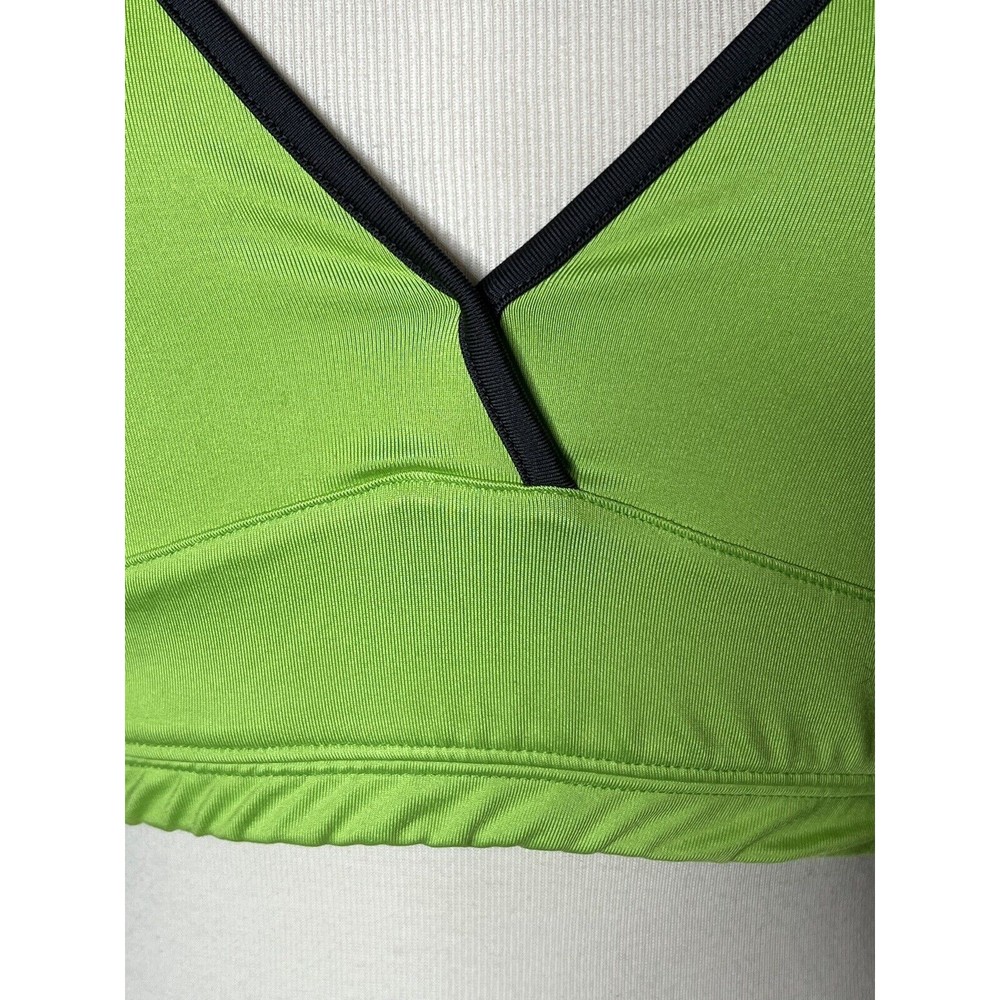 Everlast Womens Size G S/M Neon Green Sports Bra Racerback Athletic Wireless - Picture 6 of 7